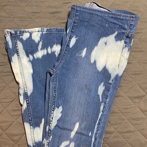 Free People Bleached Flare Jeans